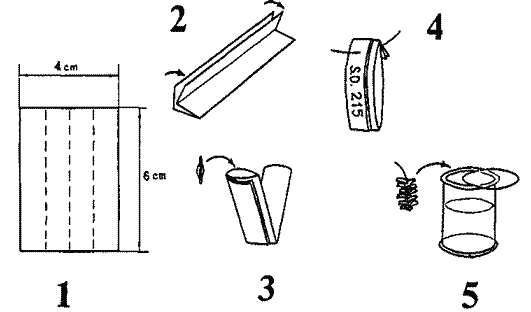 Изготовление пергаментного пакетика (1-5) для хранения гладиусов личинок по методике Архипкина Изготовление пергаментного пакетика (1-5) для хранения гладиусов личинок по методике Архипкина