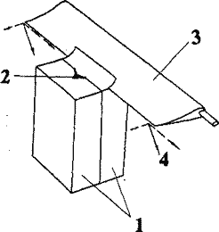 Фиксация фрагмента гладиуса при резке Фиксация фрагмента гладиуса при резке