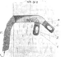 Гнездо колюченогого одннера (Odynerus spinipes L.) в разрезе