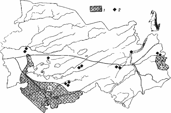 Ареал краснощекого суслика.