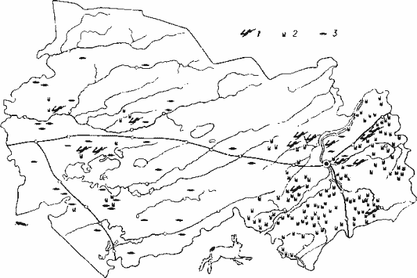 Места выпуска и современное распространение зайца-русака