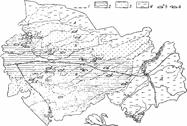 Распределение водоплавающих птиц