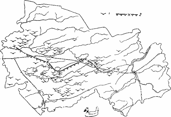 Распределение серого гуся и савки.